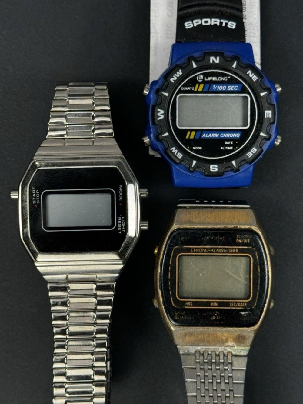 Vintage Digital Watch Lot Timex Armitron Sundial Nelsonic Parts Repair Untested